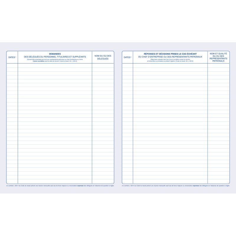 Personeelsdossier 'Personeelsvertegenwoordigers', 40 pagina's, 320 x 240mm